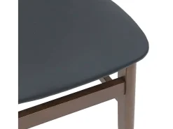 Cojines para sillas de comedor, 2 unidades, madera maciza marrón, caucho