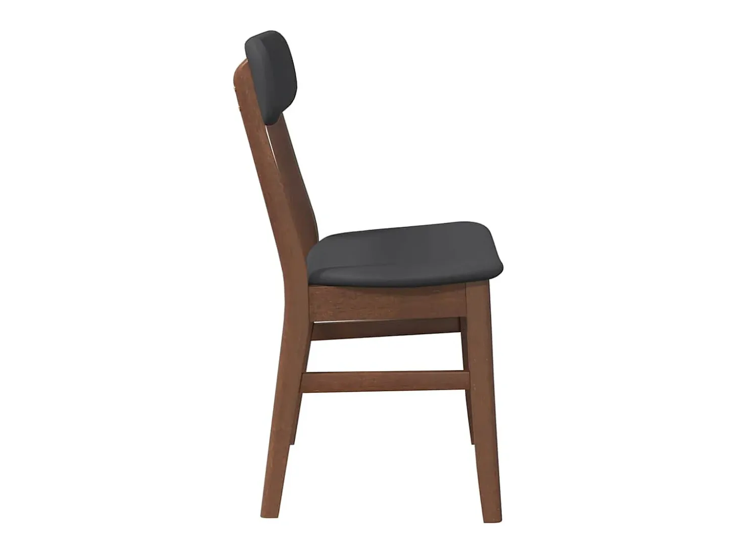 Cojines para sillas de comedor, 2 unidades, madera maciza marrón, caucho