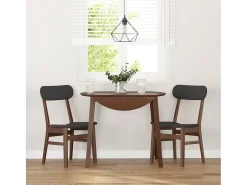 Cojines para sillas de comedor, 2 unidades, madera maciza marrón, caucho