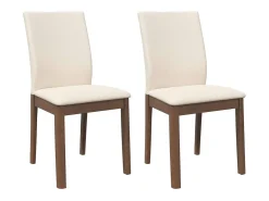 Cojines para sillas de comedor, 2 unidades, madera maciza marrón, caucho