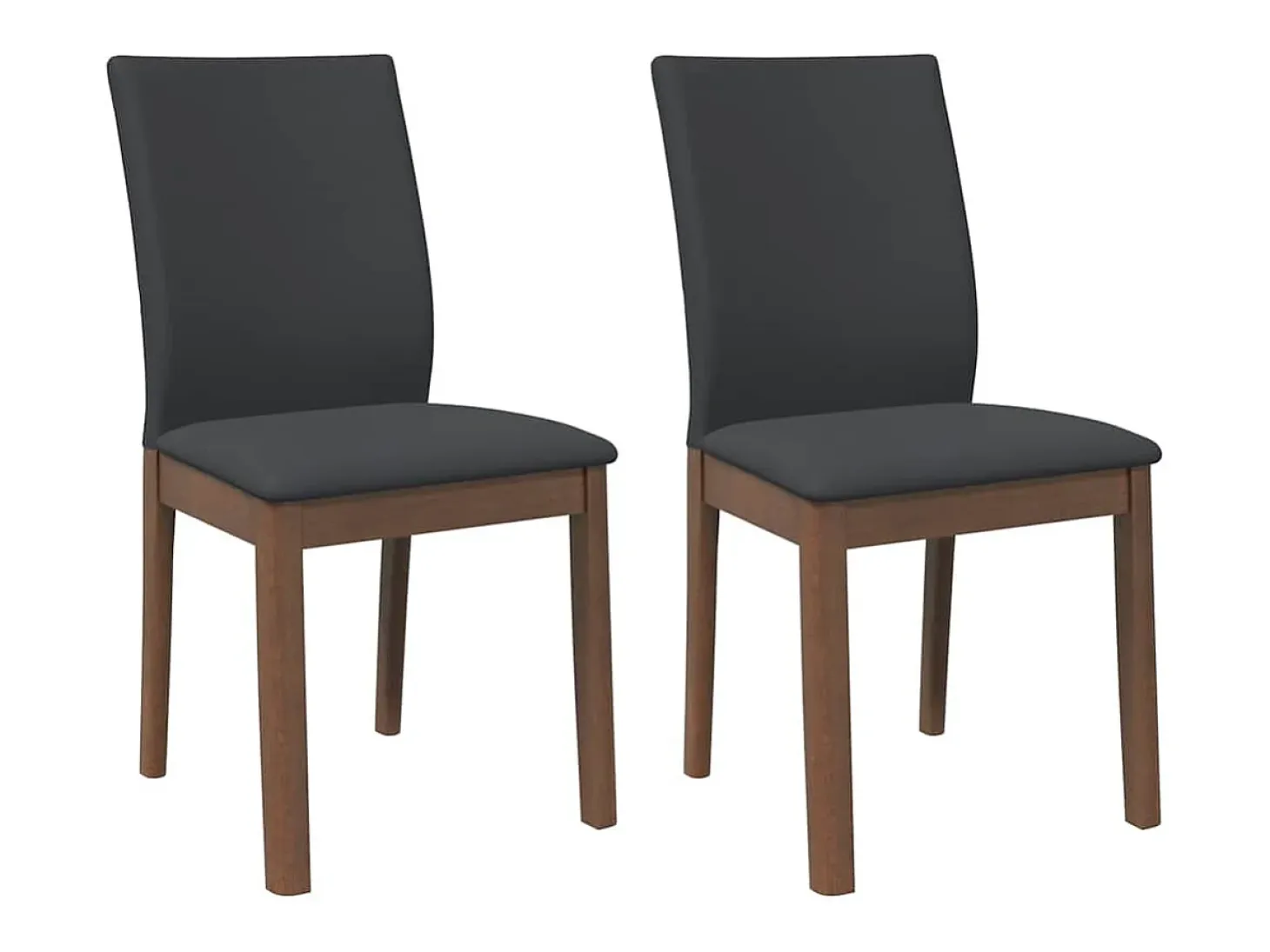 Cojines para sillas de comedor, 2 unidades, madera maciza marrón, caucho