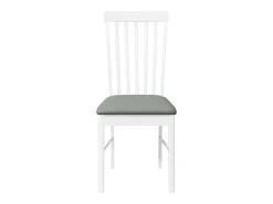 Cojines para sillas de comedor, 2 unidades, madera maciza blanca, caucho
