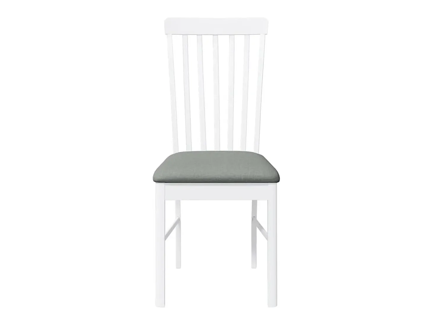 Cojines para sillas de comedor, 2 unidades, madera maciza blanca, caucho