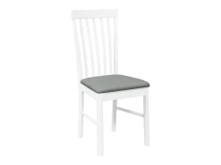 Cojines para sillas de comedor, 2 unidades, madera maciza blanca, caucho