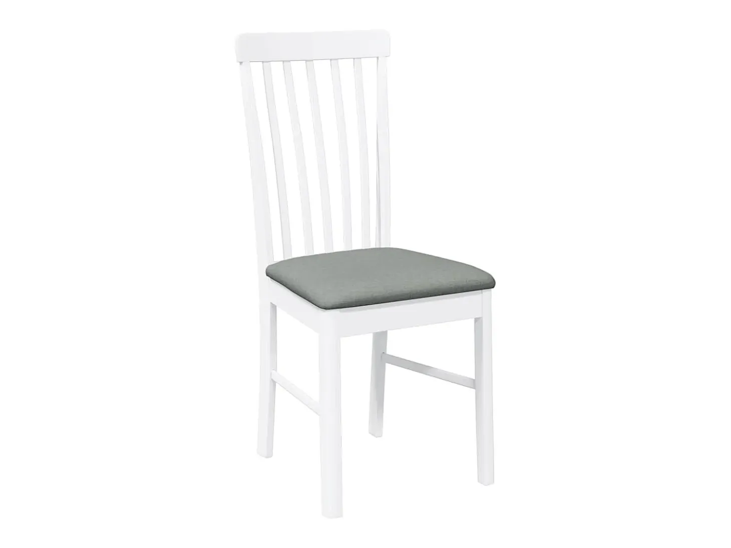 Cojines para sillas de comedor, 2 unidades, madera maciza blanca, caucho