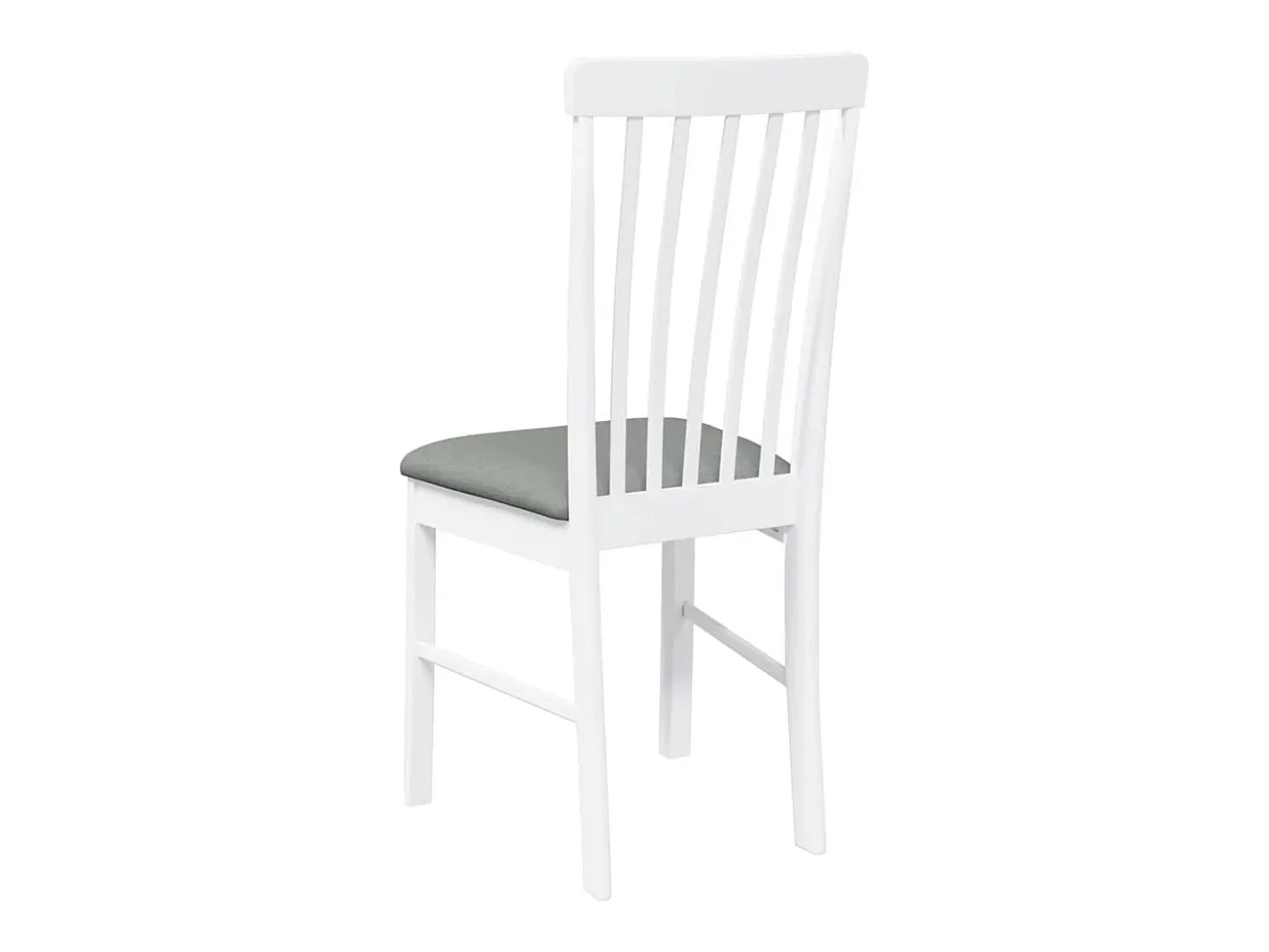 Cojines para sillas de comedor, 2 unidades, madera maciza blanca, caucho