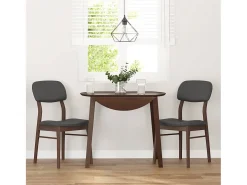 Cojines para sillas de comedor, 2 unidades, madera maciza marrón, caucho
