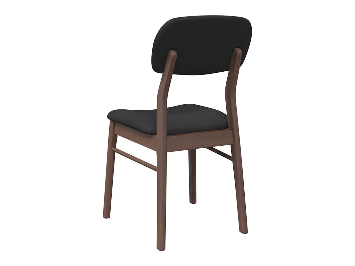 Cojines para sillas de comedor, 2 unidades, madera maciza marrón, caucho