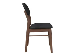 Cojines para sillas de comedor, 2 unidades, madera maciza marrón, caucho
