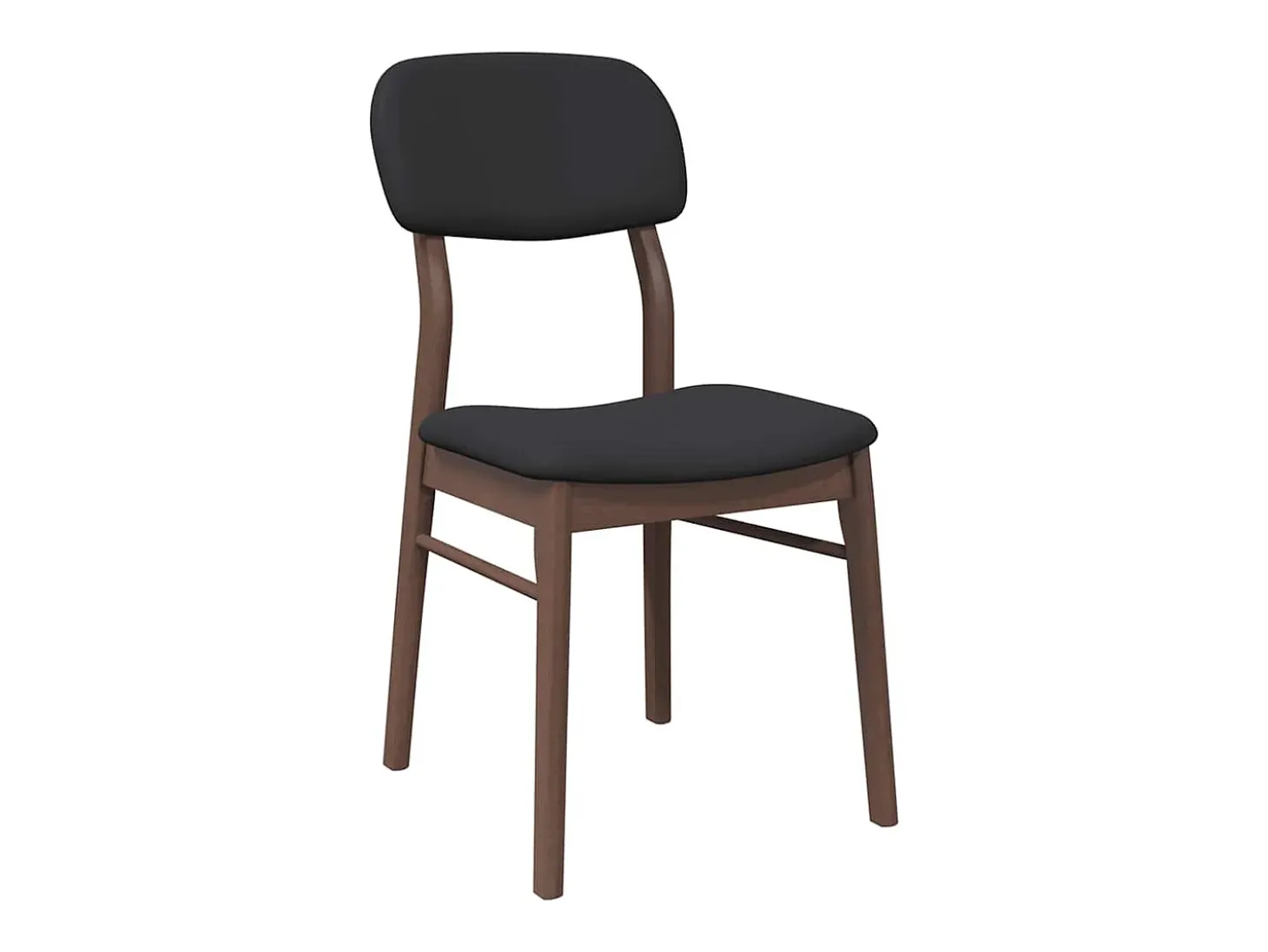 Cojines para sillas de comedor, 2 unidades, madera maciza marrón, caucho