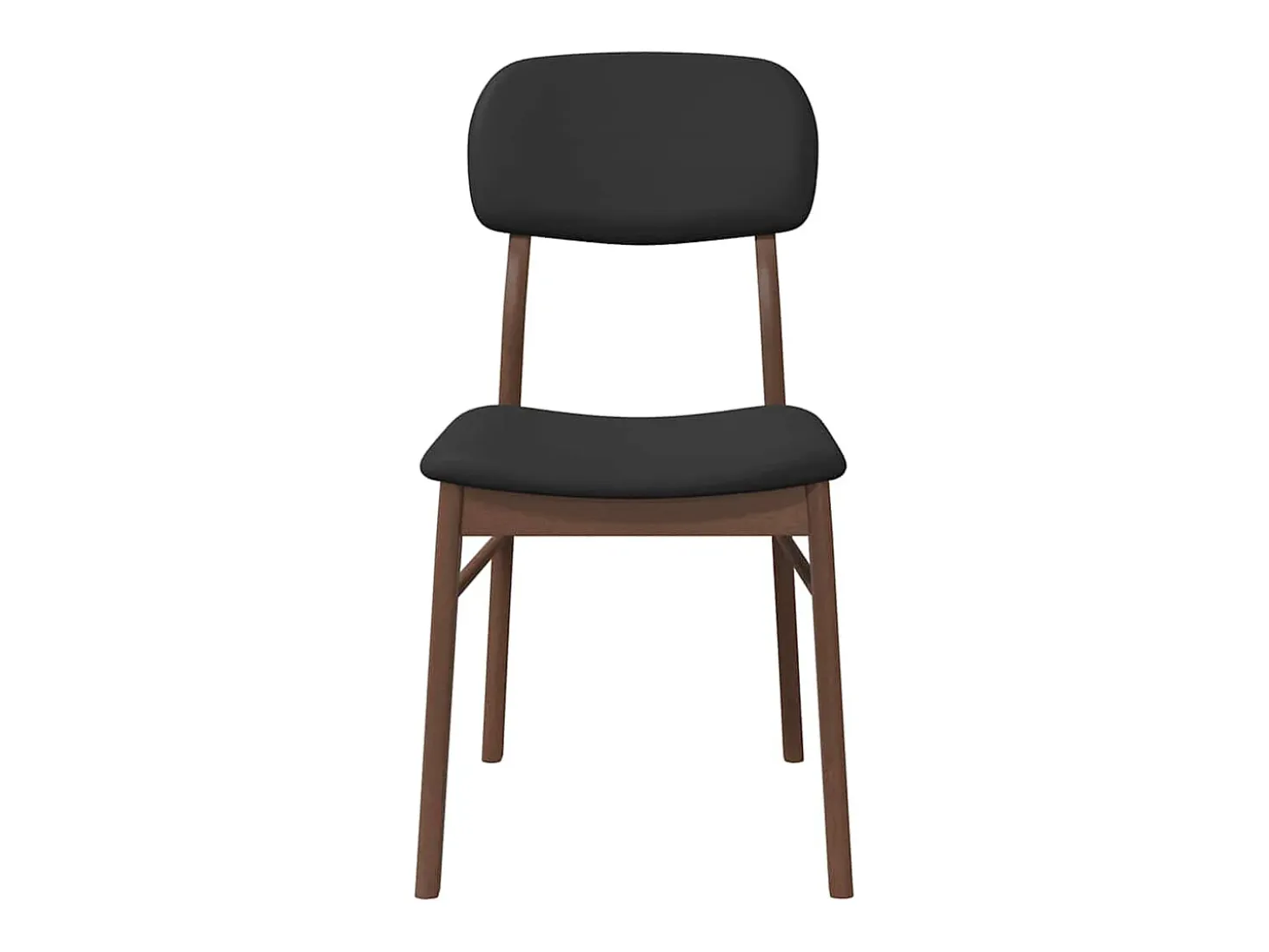 Cojines para sillas de comedor, 2 unidades, madera maciza marrón, caucho