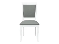 Cojines para sillas de comedor, 2 unidades, madera maciza blanca, caucho