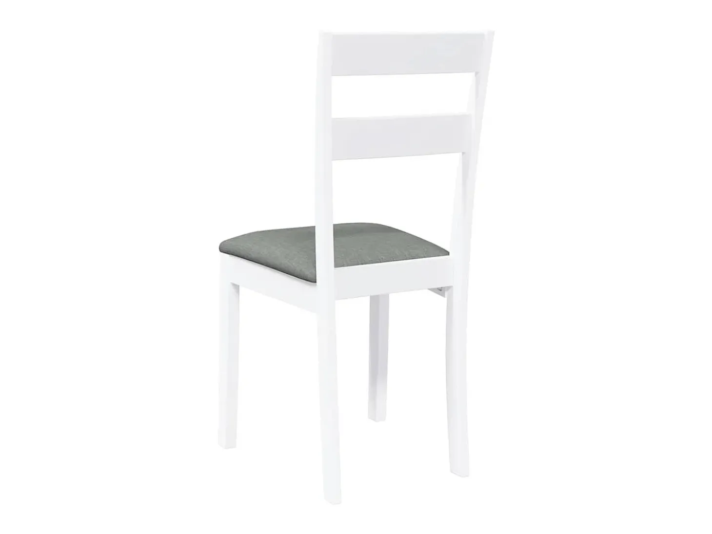 Cojines para sillas de comedor, 2 unidades, madera maciza blanca, caucho