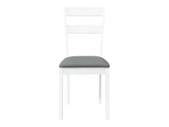 Cojines para sillas de comedor, 2 unidades, madera maciza blanca, caucho