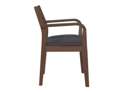 Cojines para sillas de comedor, 2 unidades, madera maciza marrón, caucho