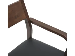 Cojines para sillas de comedor, 2 unidades, madera maciza marrón, caucho