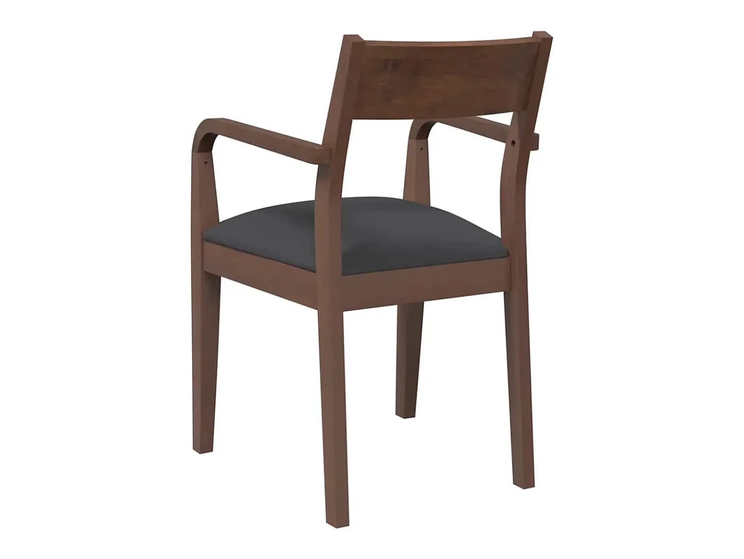 Cojines para sillas de comedor, 2 unidades, madera maciza marrón, caucho