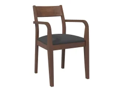 Cojines para sillas de comedor, 2 unidades, madera maciza marrón, caucho