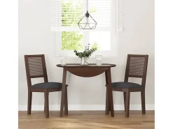 Cojines para sillas de comedor, 2 unidades, madera maciza marrón, caucho