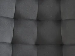 Conjunto de 2 sillas acolchadas - Terciopelo y metal negro - Gris - OLLUA