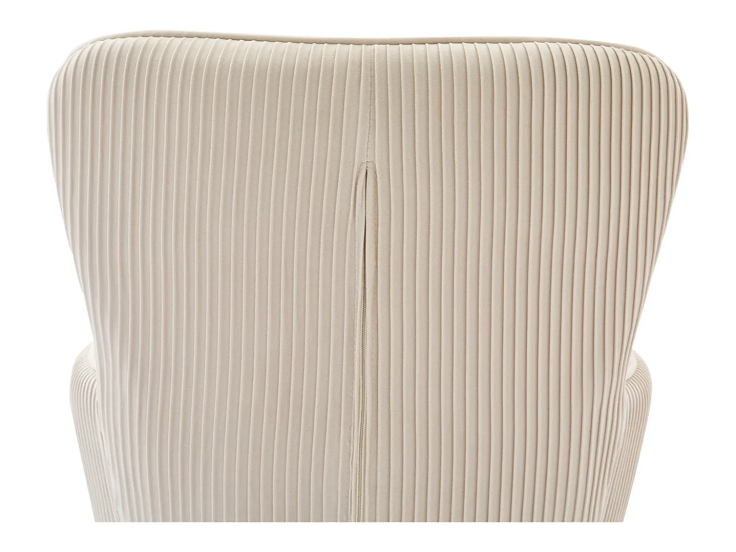 Conjunto de 4 sillas con patas de metal plateado - Terciopelo beige