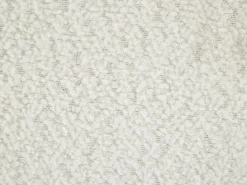 Conjunto de 2 sillas con reposabrazos de tela bouclé y metal negro - Blanco - HEKA
