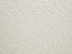 Conjunto de 2 sillas con reposabrazos en tela bouclé y madera de hevea - Blanco - NORETI