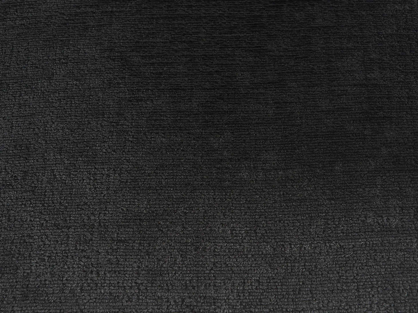 Conjunto de 2 sillas con reposabrazos de tela y metal - Negro - AVRELA