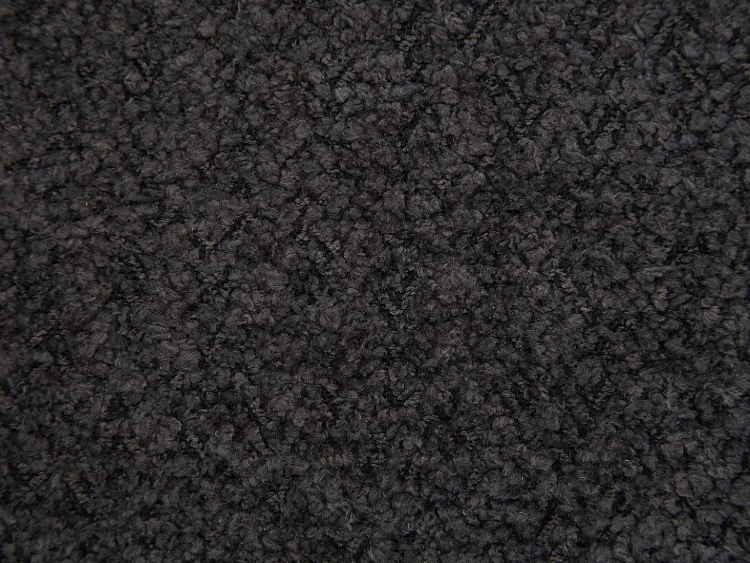 Conjunto de 2 sillas con reposabrazos en tela bouclé y madera de hevea - Negro - LIVELIA