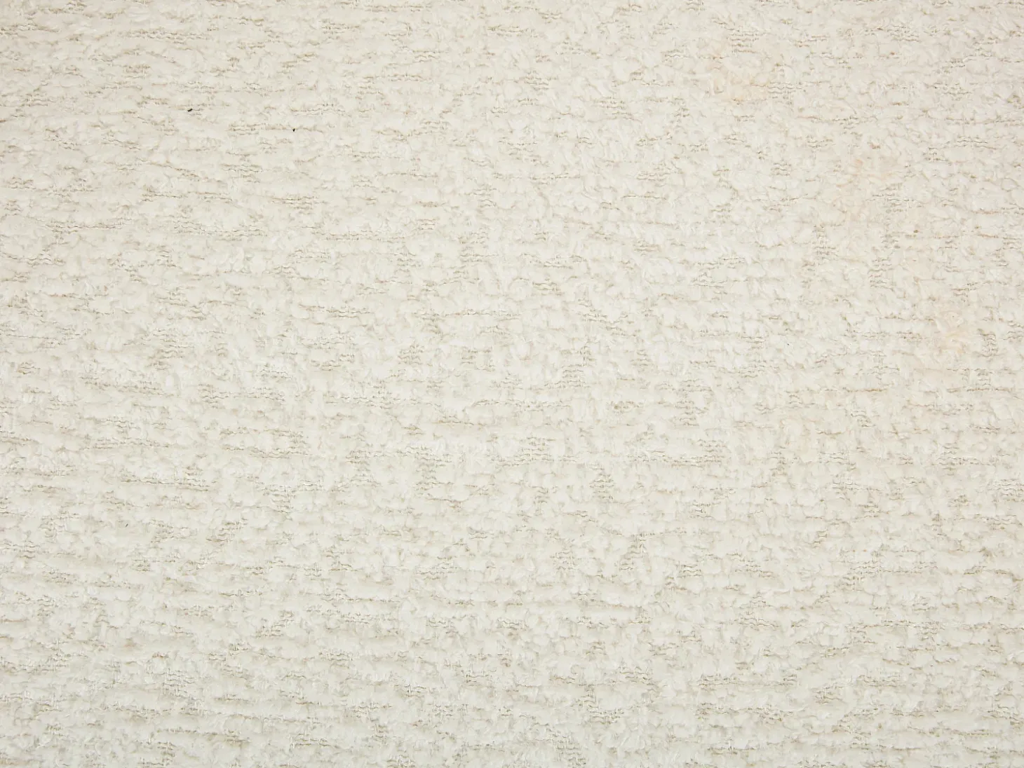 Conjunto de 6 sillas con reposabrazos en tela bouclé y hevea - Blanco y natural - LIVELIA
