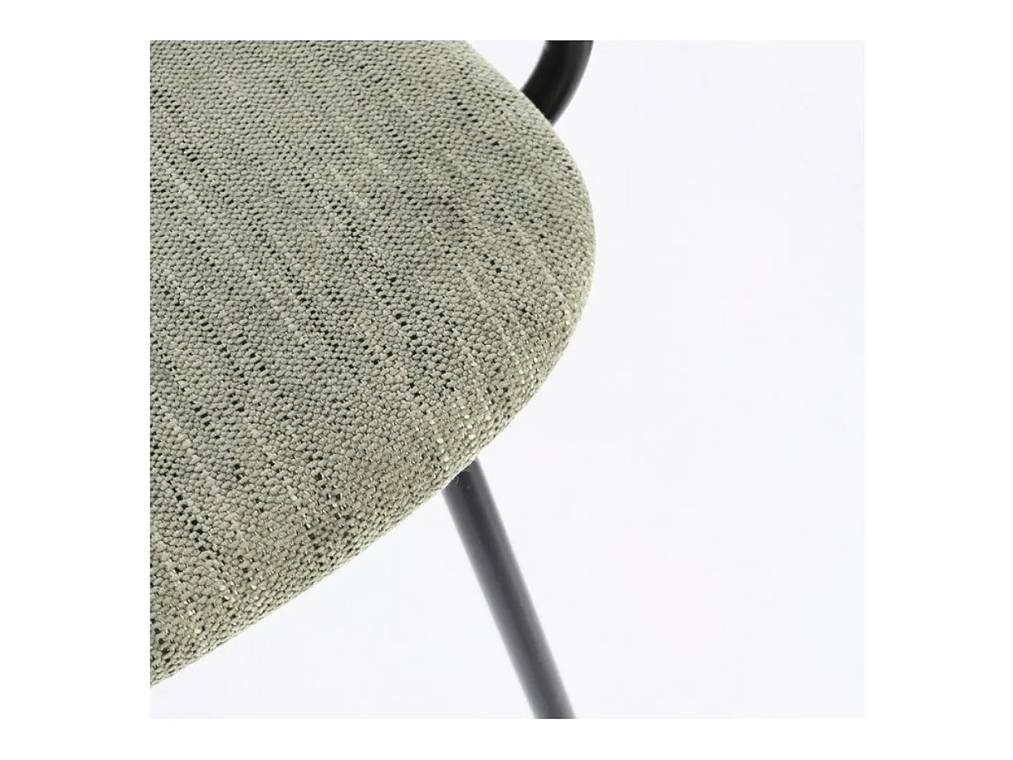 Conjunto de 2 sillas con reposabrazos Serona - Elegancia y confort en estilo retro-Color Gris oscuro/Verde