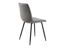 Conjunto de 4 sillas de comedor modernas en tejido gris "Palmer" acolchadas cm 45x54 88h