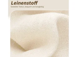Conjunto de 6 sillas de comedor - 60 x 60 x 88 cm - sillas tapizadas - giratorias 360° - lino - beige