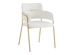 Conjunto de 6 sillas de comedor, diseño moderno, tela de terciopelo gris, patas de metal dorado, ergonómicas, reposabrazos (51x44x77 cm)
