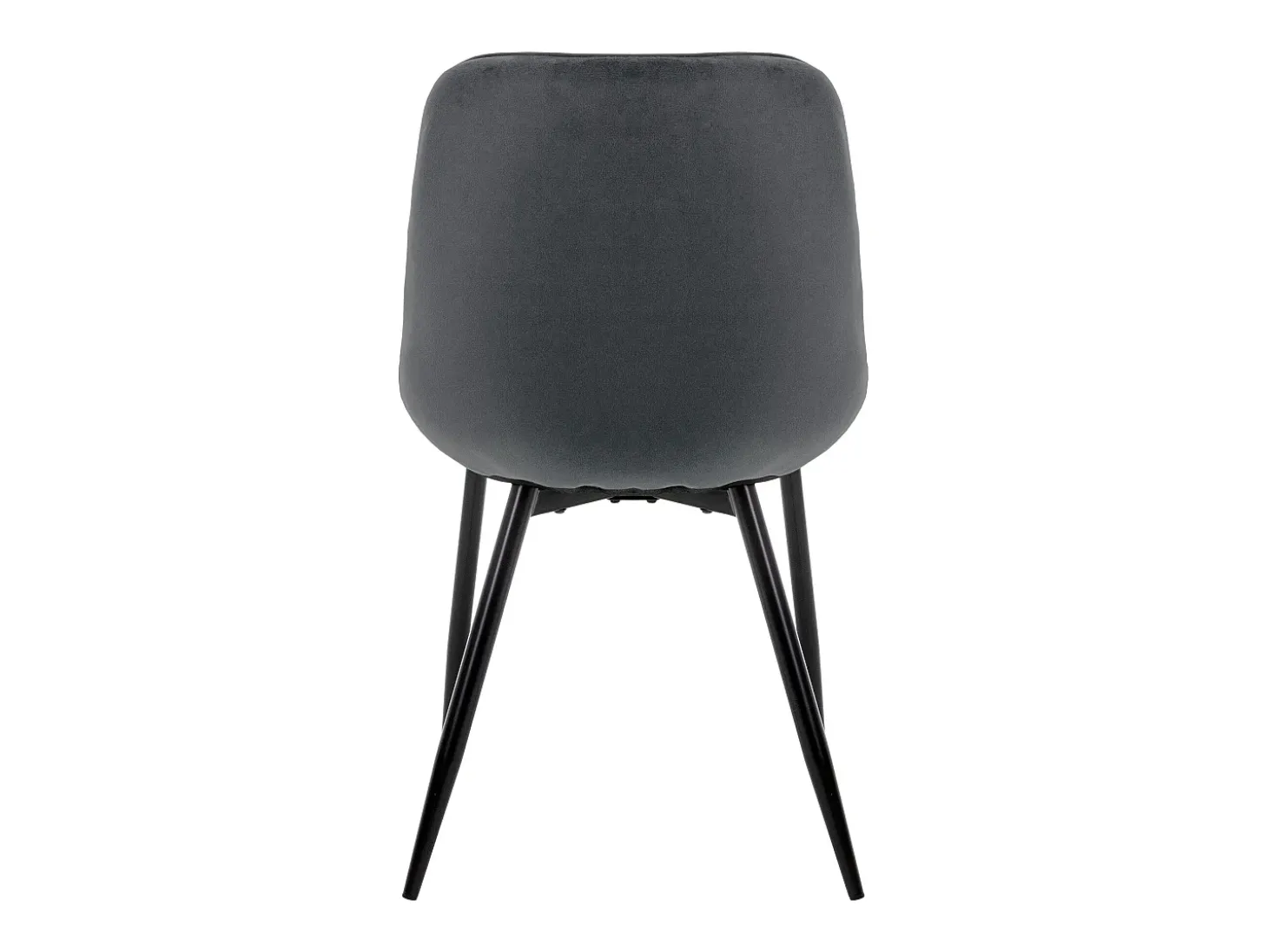 Conjunto de 4 sillas de comedor Sillas de salón Silla de cocina Terciopelo antracita