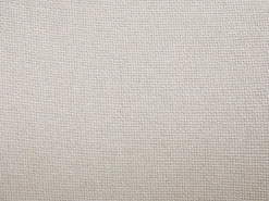 Conjunto de 2 sillas en tela texturizada y madera de hevea - Crema - LUMELY
