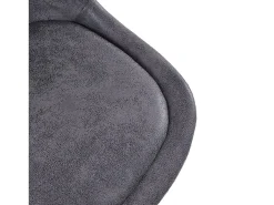 Conjunto de 4 sillas escandinavas para Comedor - Gris con Cojines de Gamuza