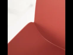 Conjunto de 4 sillas modernas en polipropileno naranja