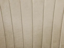 Conjunto de 2 taburetes de bar de terciopelo y metal - Altura regulable - Beige - DORALIZ