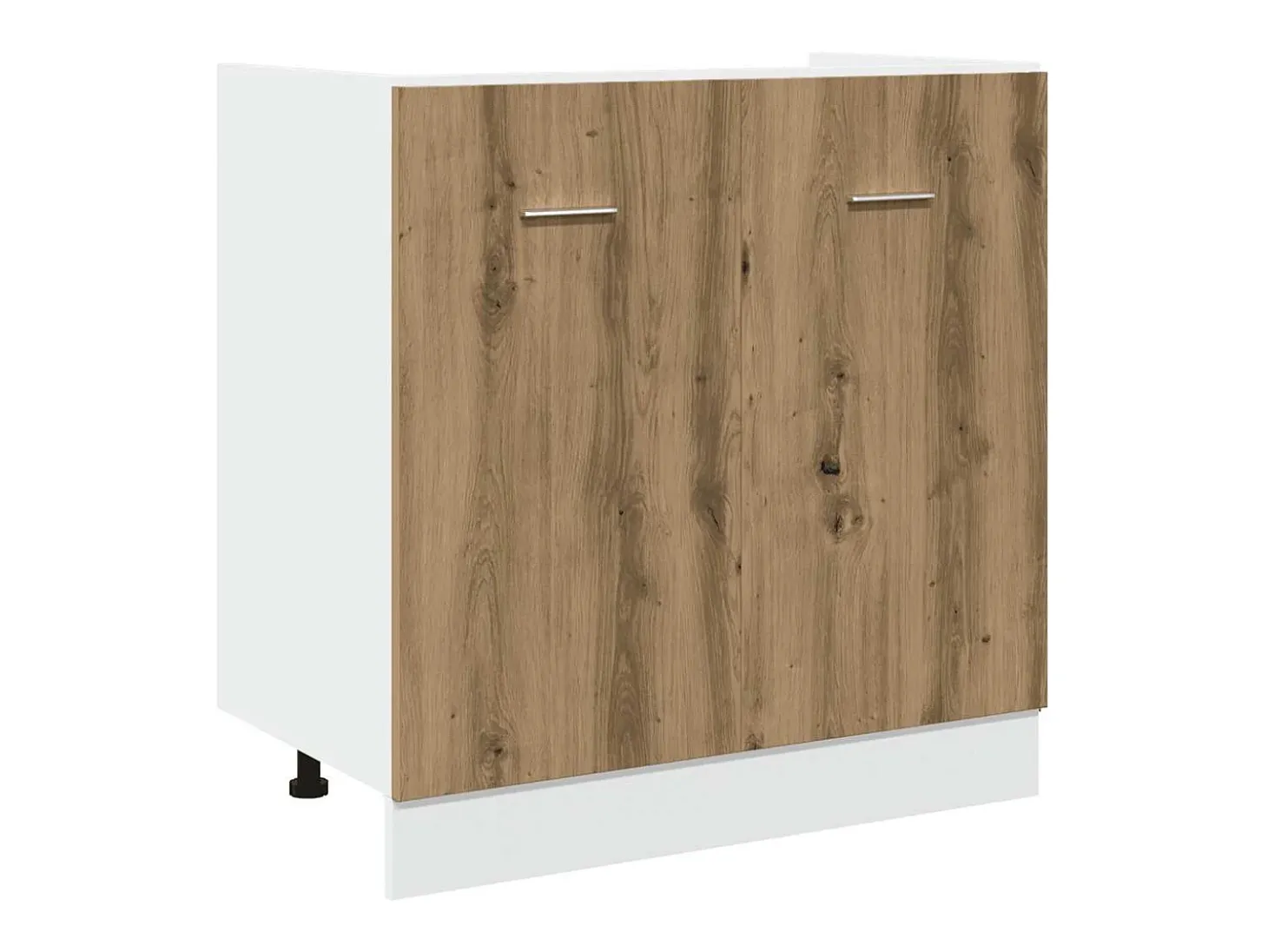 Conjunto de armarios de cocina de 11 piezas "Lyon" de madera de ingeniería de roble artesanal