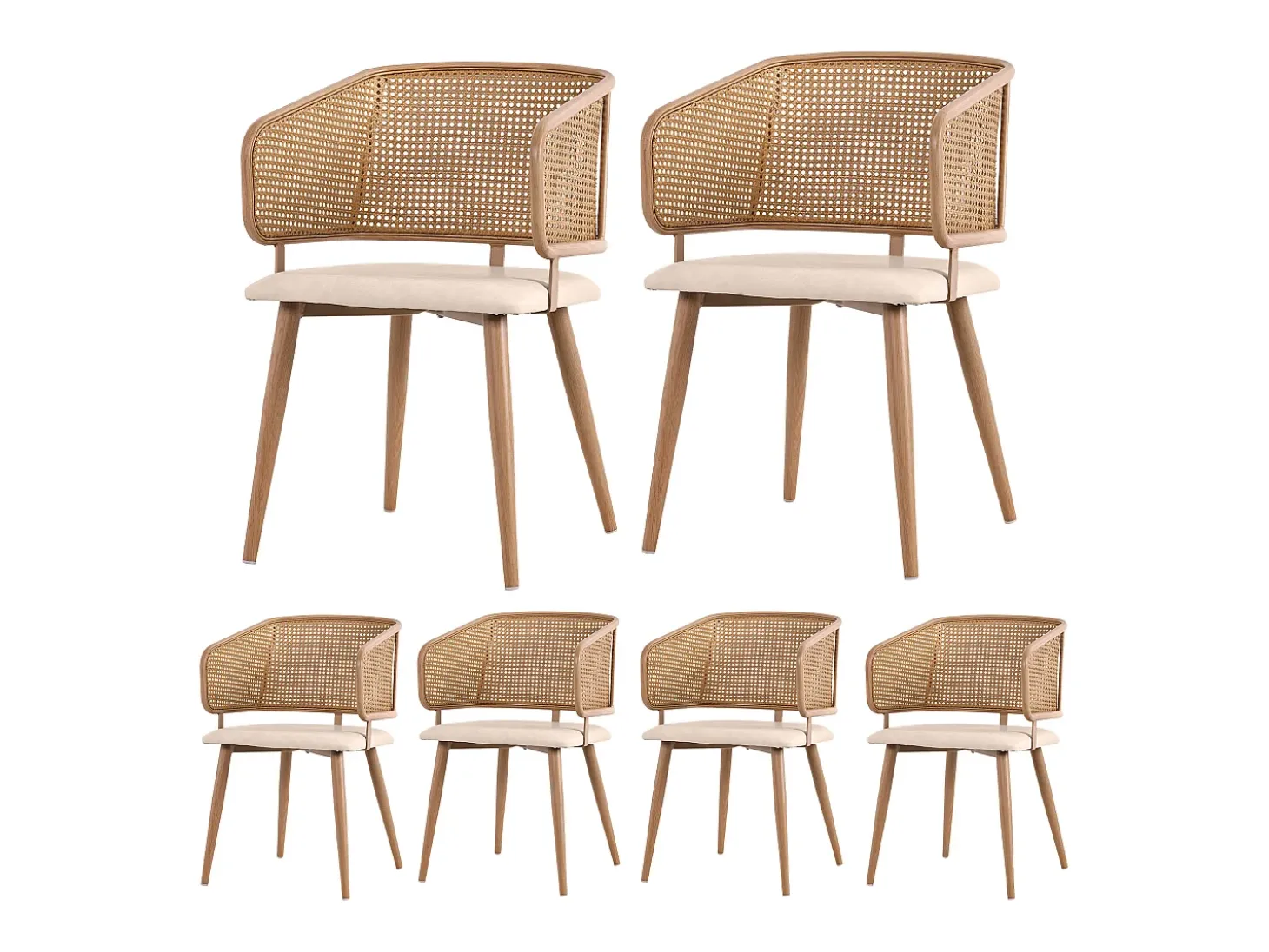 Conjunto de comedor de 5 piezas, con patas de metal, 4 sillas de terciopelo beige, diseño moderno, (140x80x75 cm)