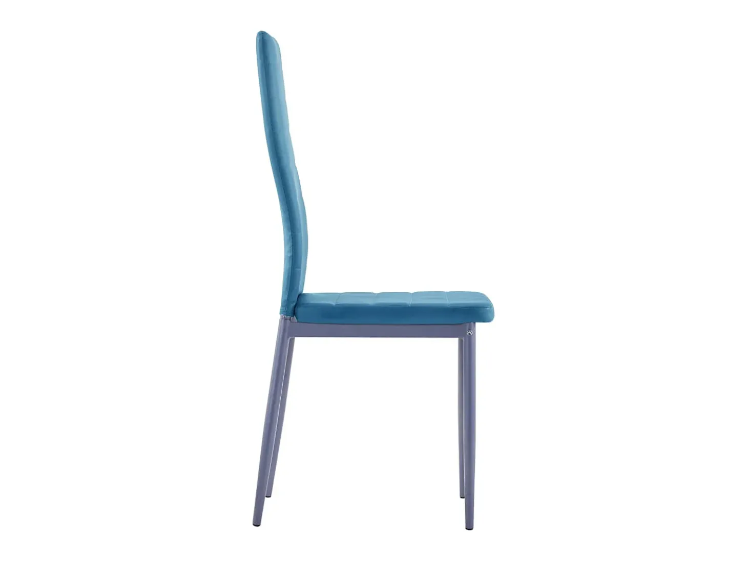 Conjunto de mesa y sillas de comedor 5 piezas azul