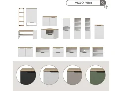 Conjunto de salón blanco/sonoma 68x38.2x50 wido