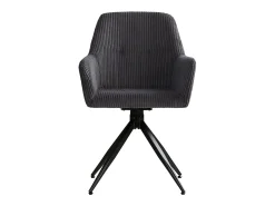Conjunto de sillas de comedor 57x85x59 cm Gris Moderno Sillas Egg Tapizadas en Pana