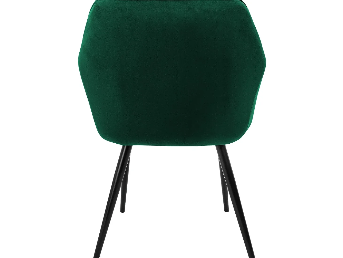 Conjunto de 2x sillas de comedor tapizadas en terciopelo sillones de salón verde ML-Design