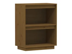Consola marrón miel 60x34x75 cm Madera maciza de pino