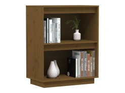 Consola marrón miel 60x34x75 cm Madera maciza de pino