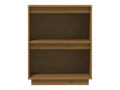 Consola marrón miel 60x34x75 cm Madera maciza de pino