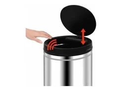 Contenedor automático con sensor de acero inoxidable de 80 litros 02_0006097