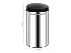 Contenedor automático con sensor de acero inoxidable de 40 litros 02_0006078